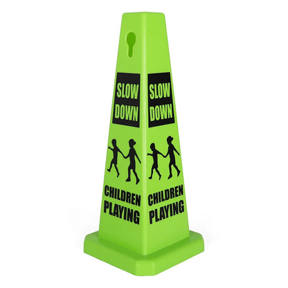 Green Slow Down / Children at Play Cones