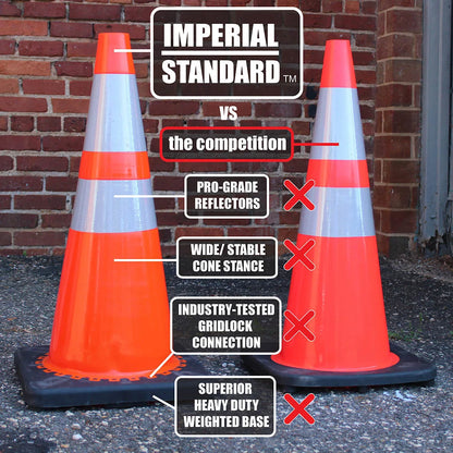 18" Orange Safety Cones